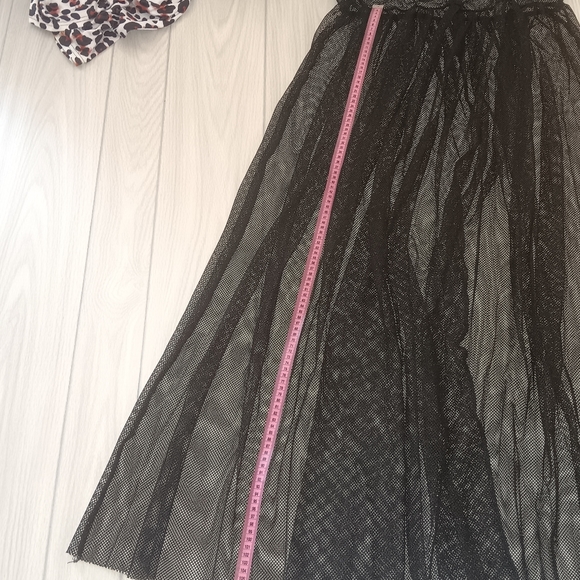 Sexy See-Through Mesh Dress Spaghetti Strap Leaf Print Romper Set - Picture 9 of 15